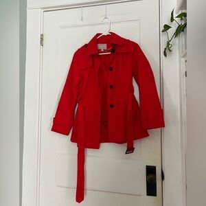 Banana Republic Red Trench Coat